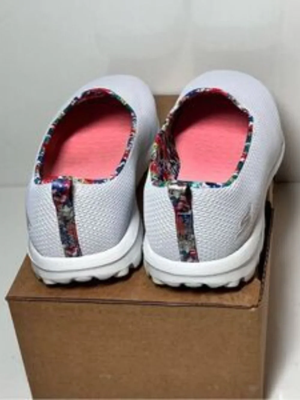 Skechers GOWalk Classic Vegan Summer Blossom Washable Slip-Ons